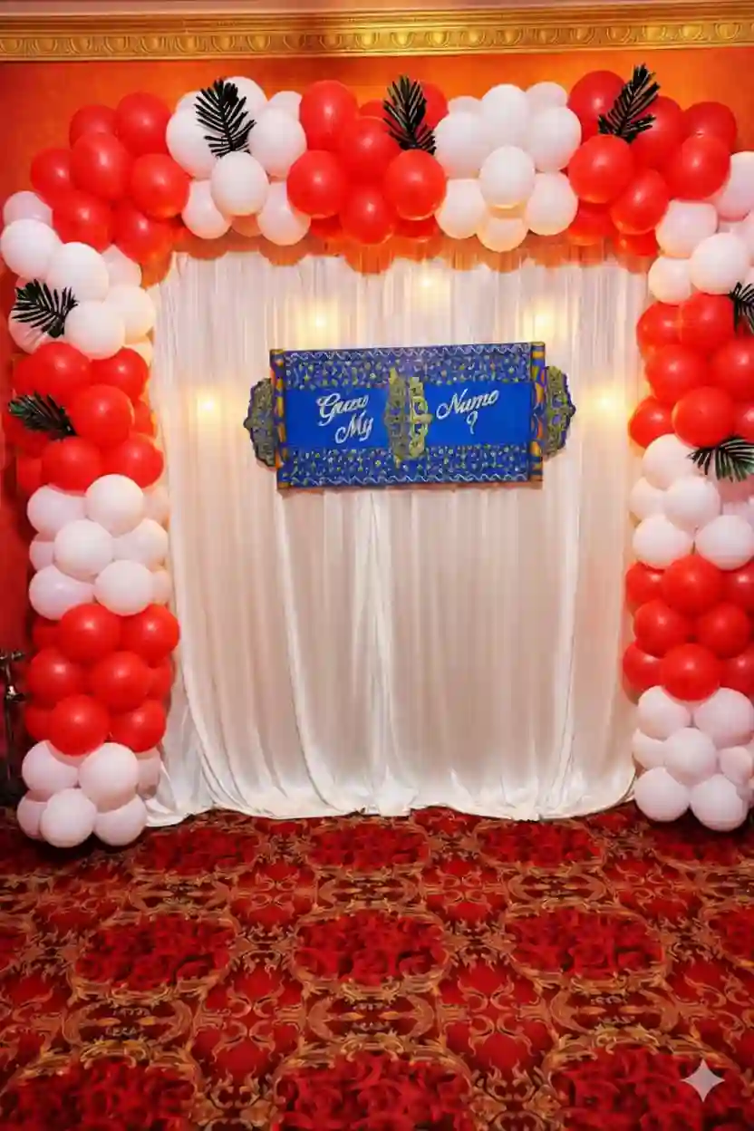 Wall Decoration With Name Revealing Board